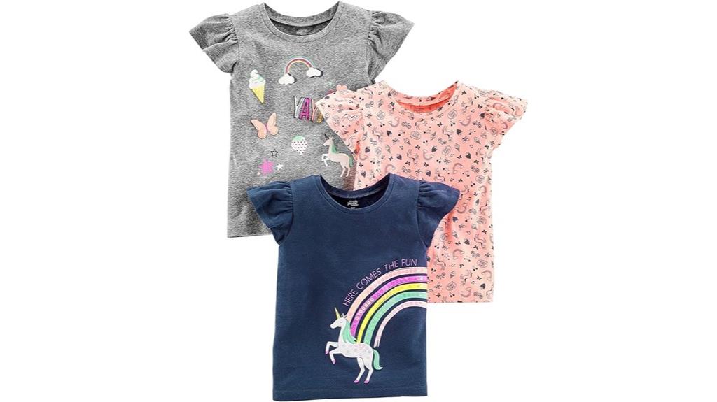 girls short sleeve shirt pack