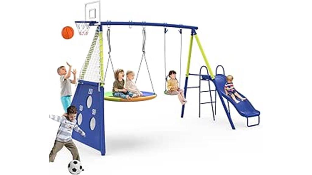 heavy duty backyard swing set