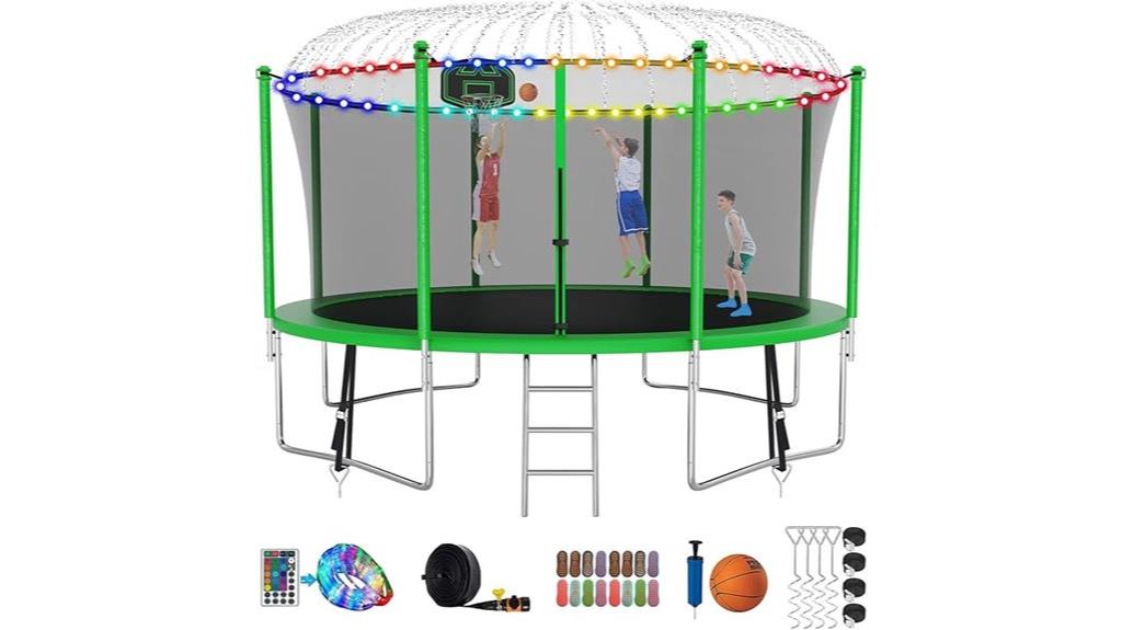 heavy duty trampoline for families