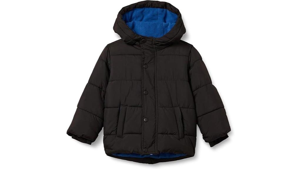 heavyweight hooded puffer jacket