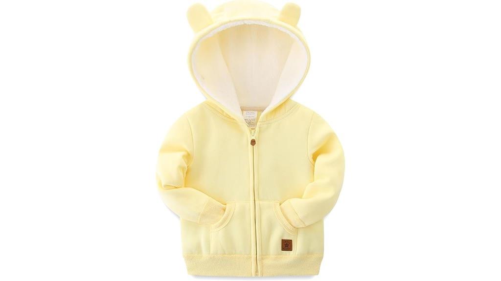 hooded zip coat infants