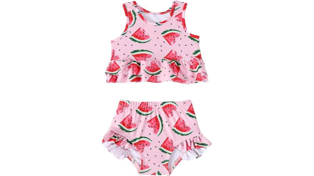 infant fruit print swimsuit