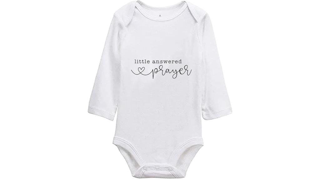 infant prayer themed bodysuit