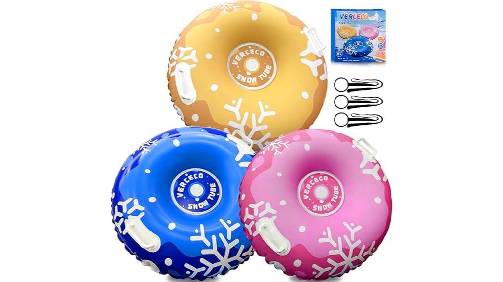 inflatable snow sledding tubes