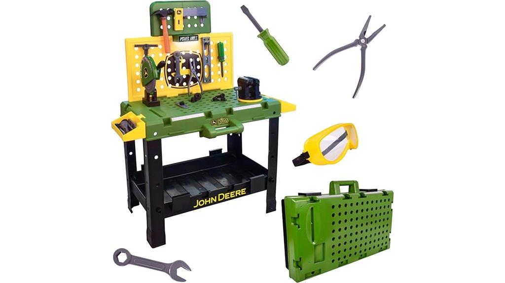 john deere toy workbench set