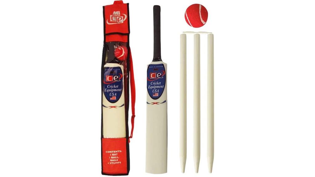 junior cricket set included