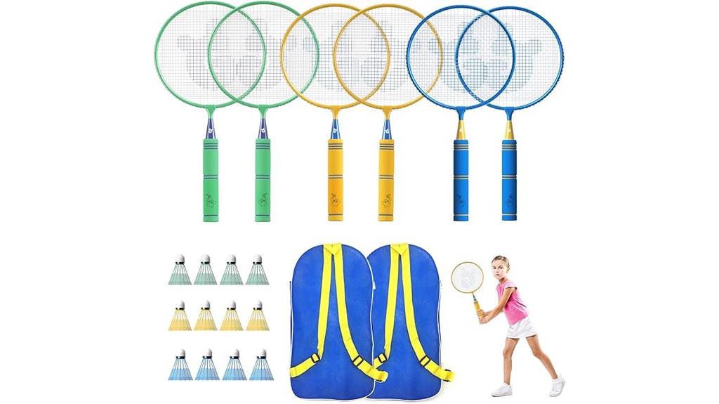 kids badminton racket set