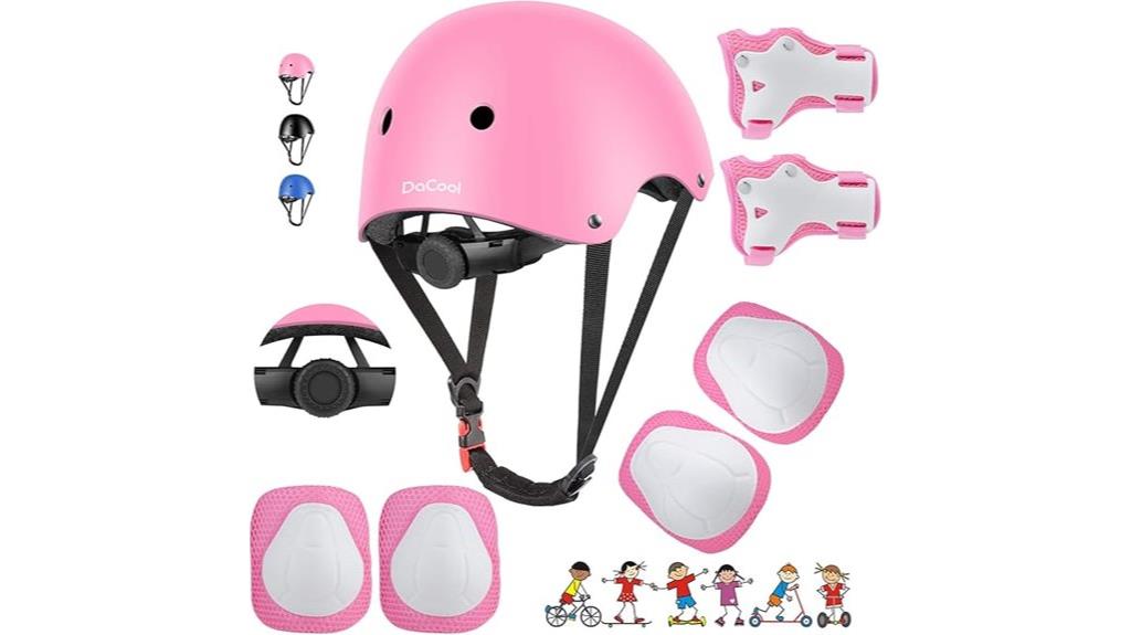 kids bike helmet set