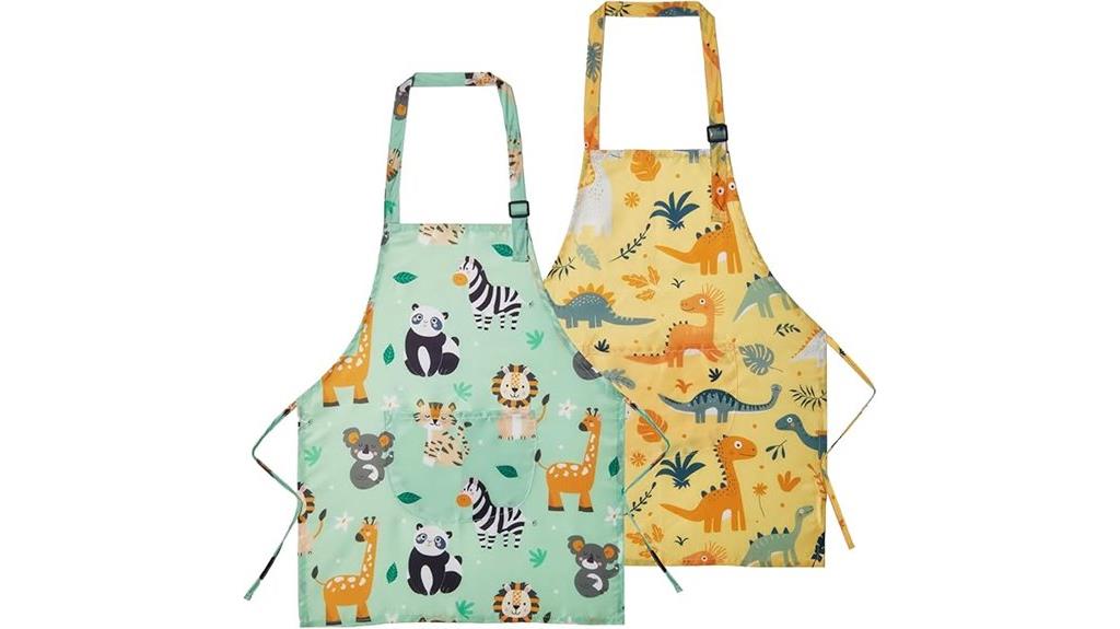 kids cooking aprons set