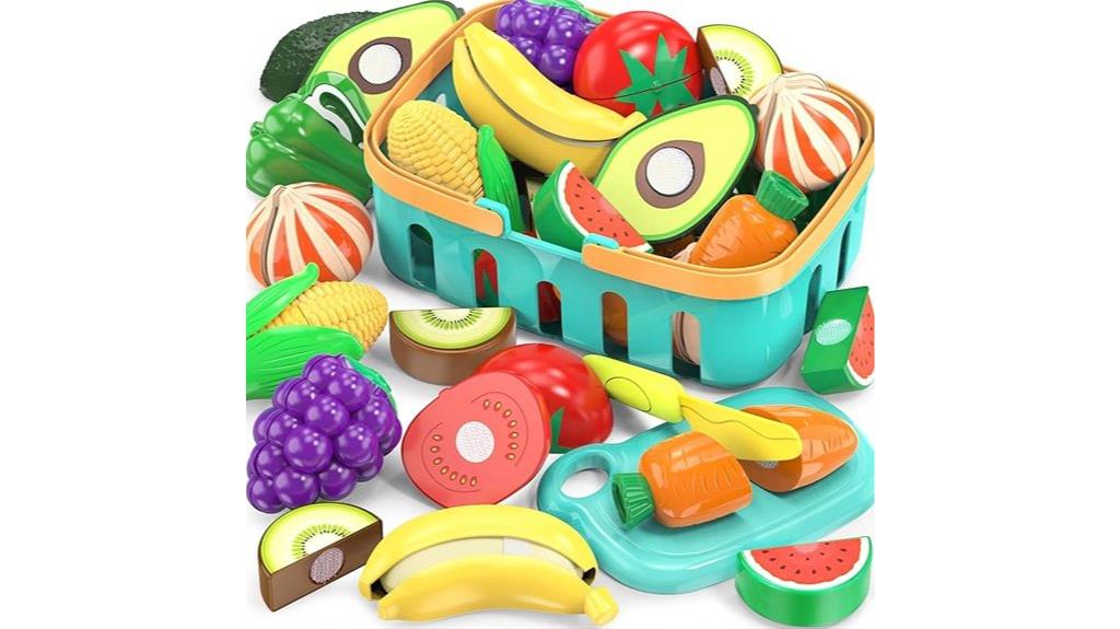 kids cutting play food