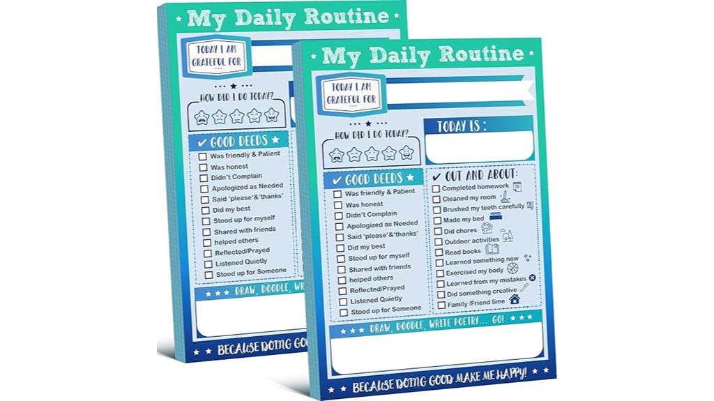 kids daily planner checklist