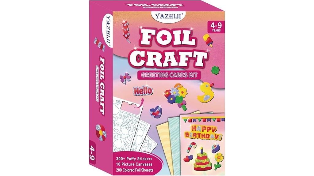 kids diy foil art