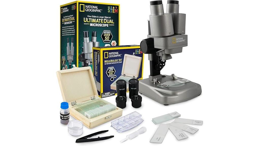 kids dual led microscope
