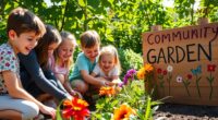 kids engaging in community service