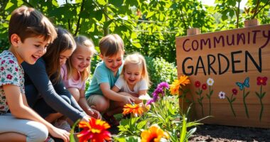 kids engaging in community service