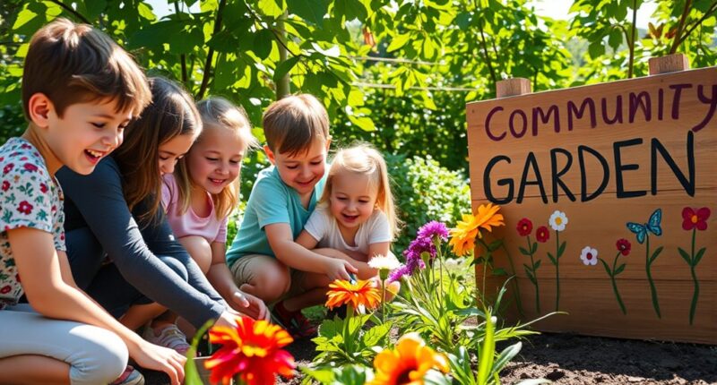 kids engaging in community service