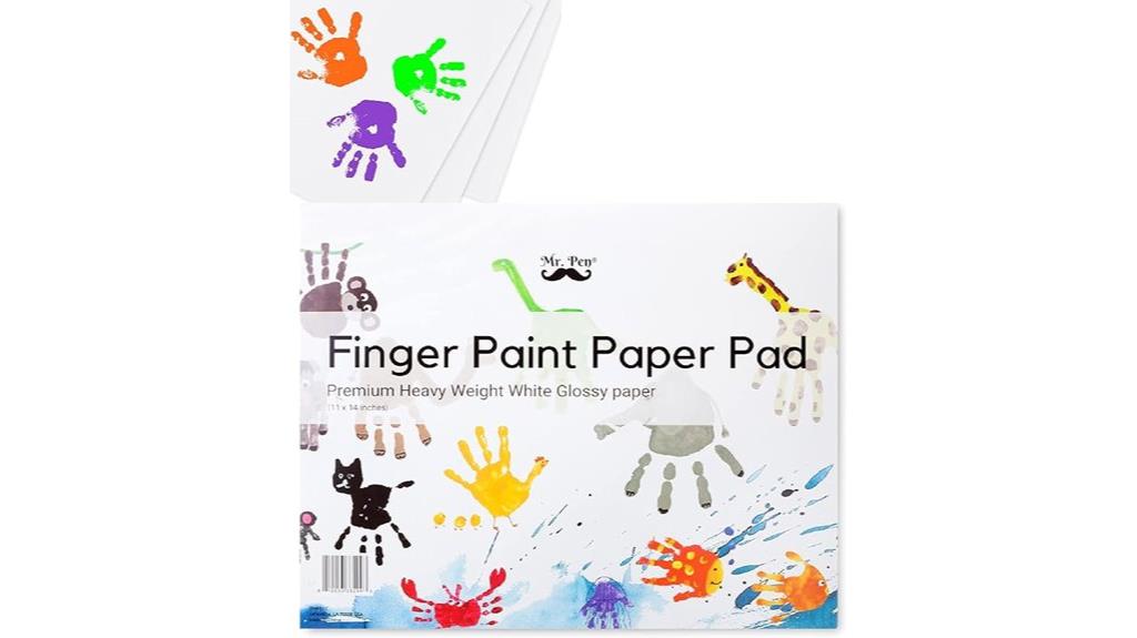 kids finger paint paper