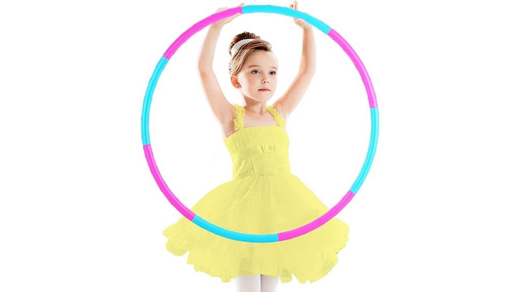 kids fitness with hoops
