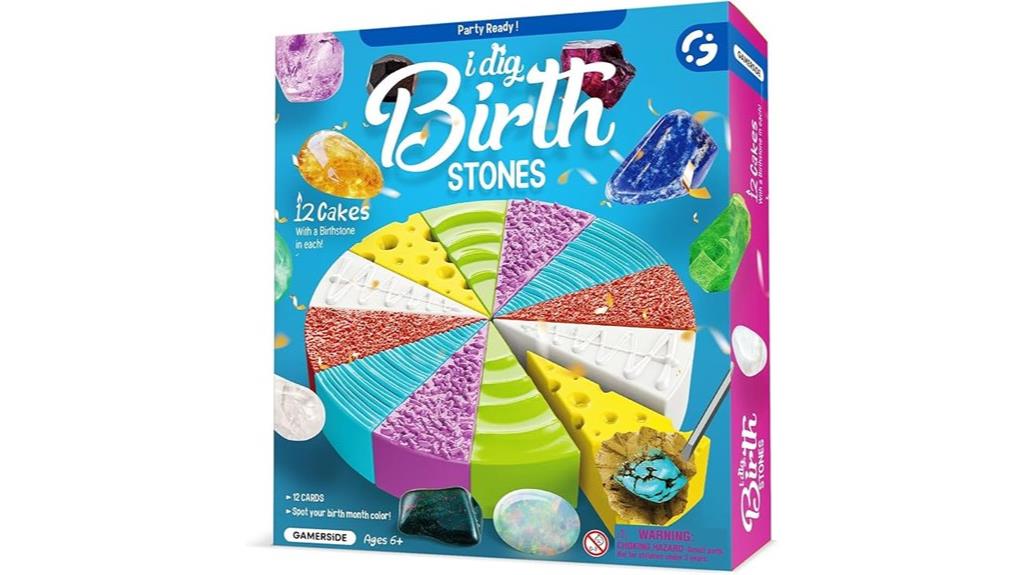 kids gemstone excavation kit