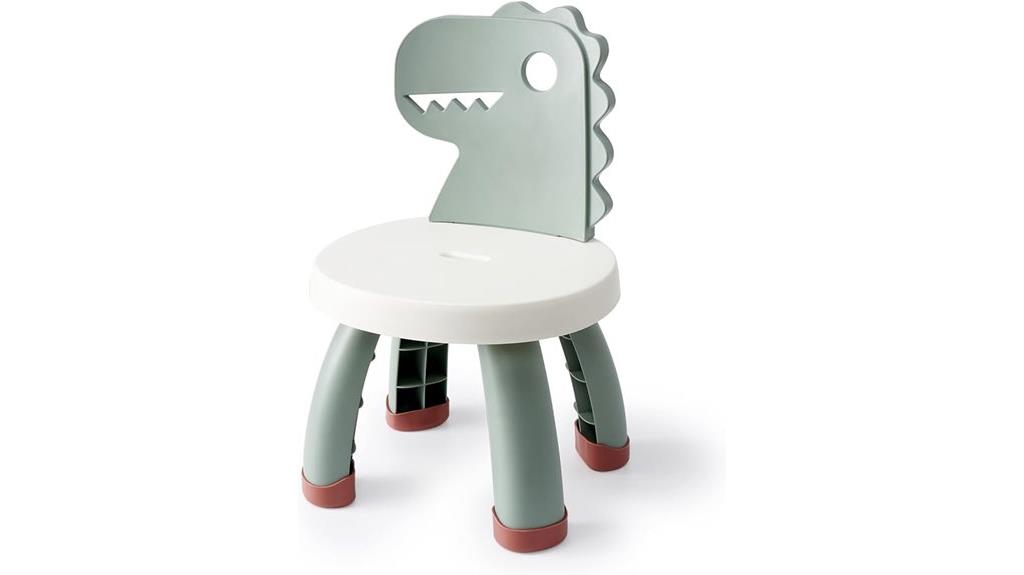 kids green dinosaur chair