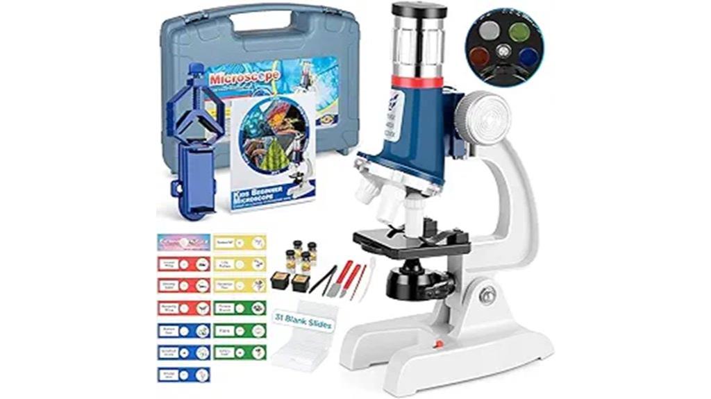 kids microscope learning set