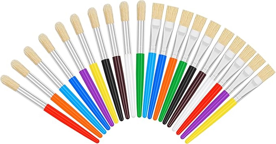 kids paint brush set
