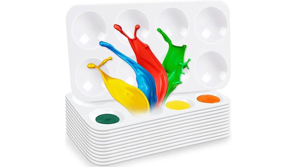 kids paint tray palettes