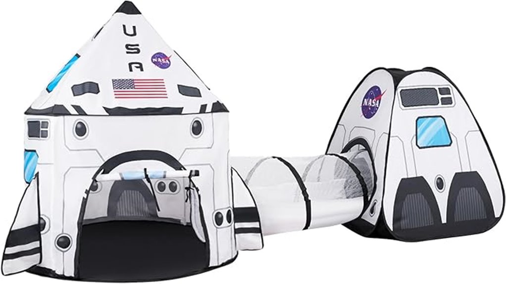 kids rocket ship tent