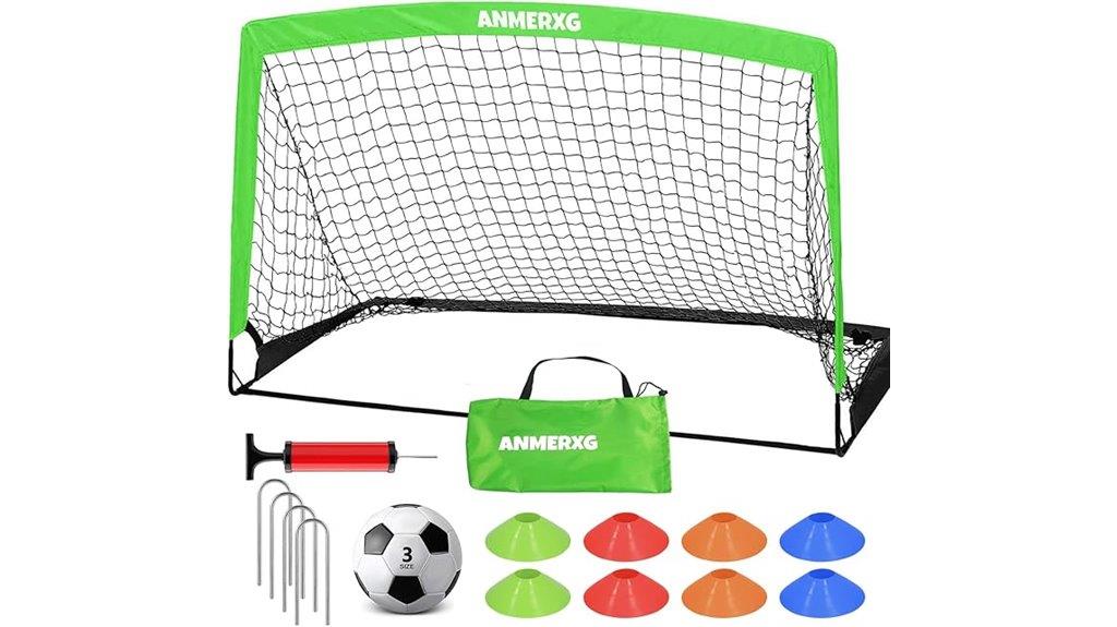 kids soccer goal set