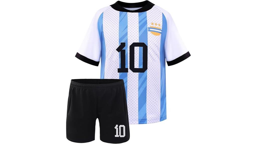 kids soccer jersey kit