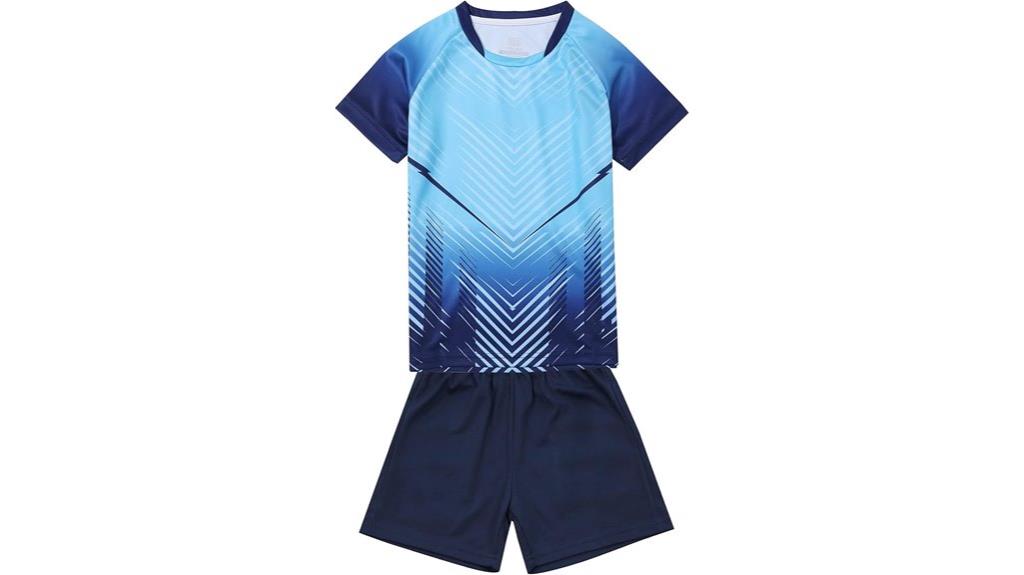 kids soccer training uniform