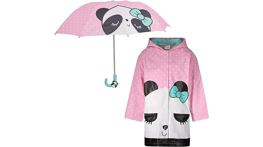 kids umbrella and raincoat