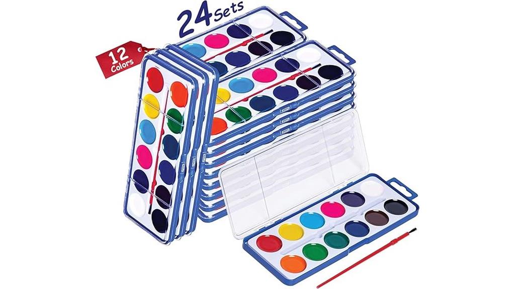 kids watercolor paint set