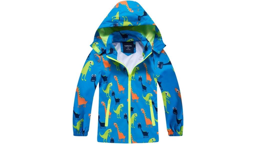 kids waterproof hooded jacket