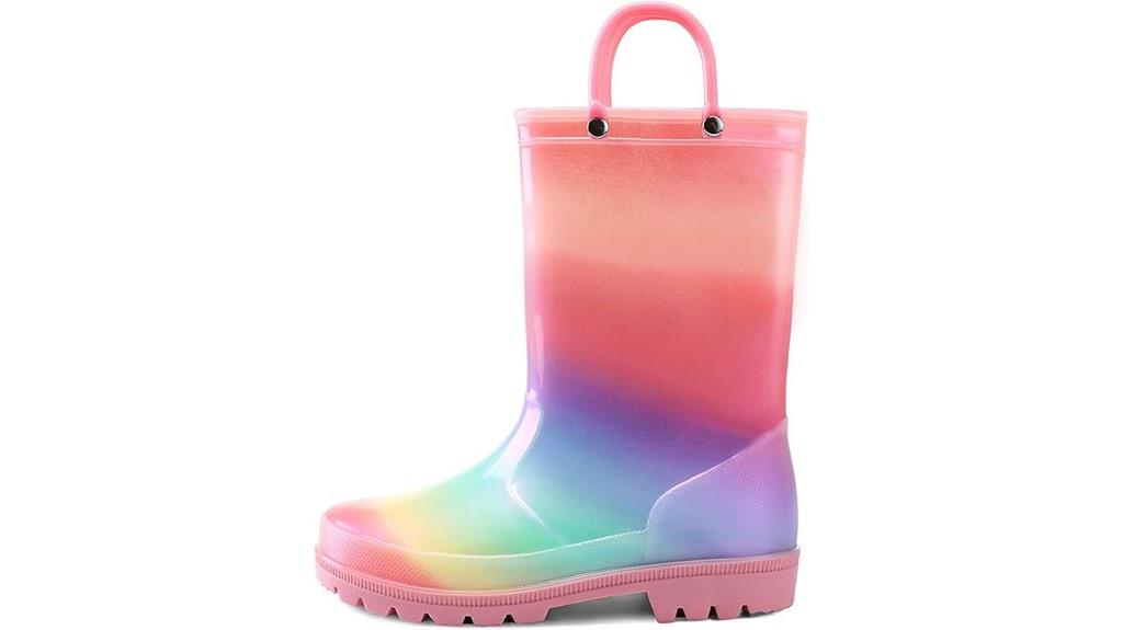 kids waterproof rain boots