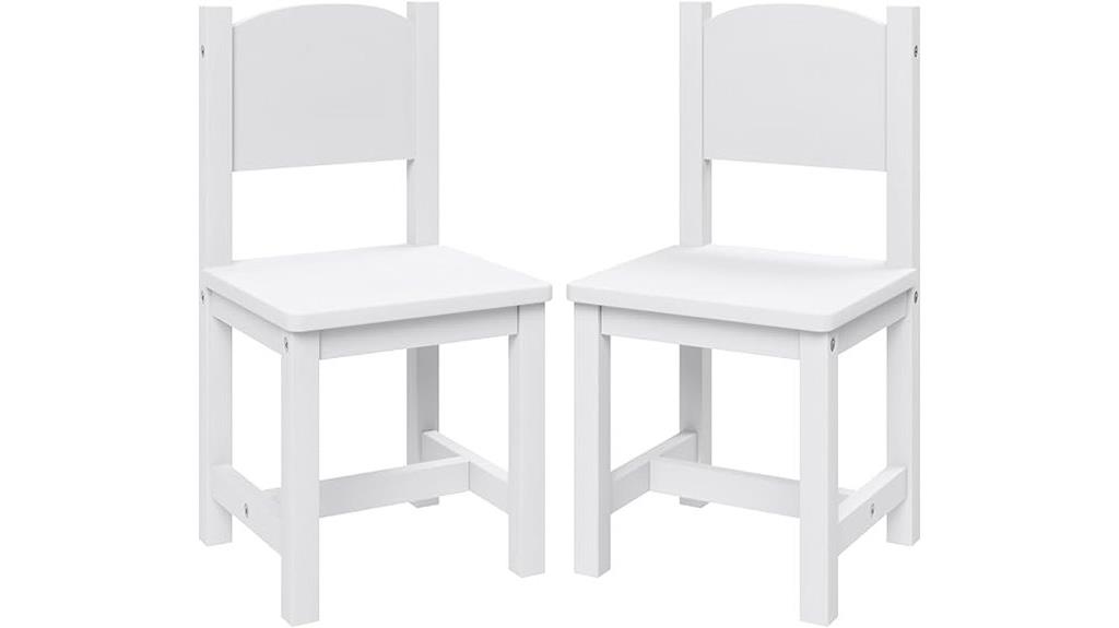 kids wooden chair pair