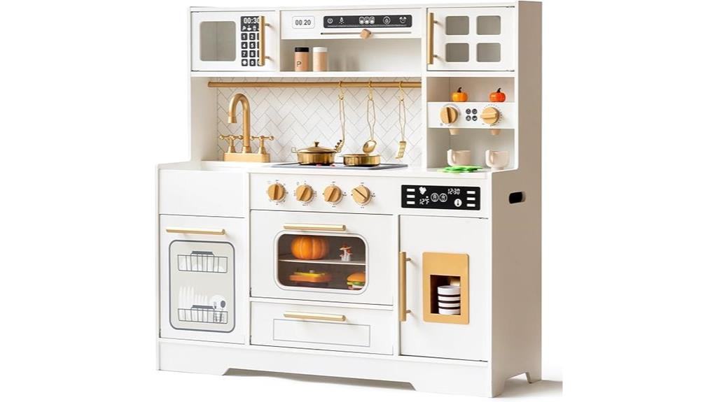 kids wooden kitchen set