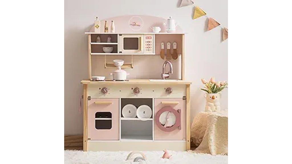 kids wooden play kitchen