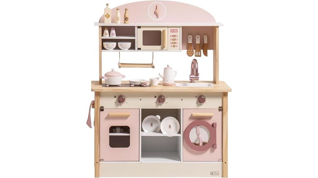 kids wooden play kitchen