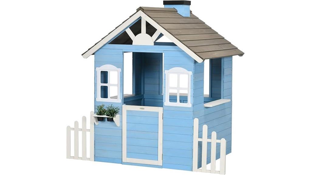 kids wooden playhouse outdoor