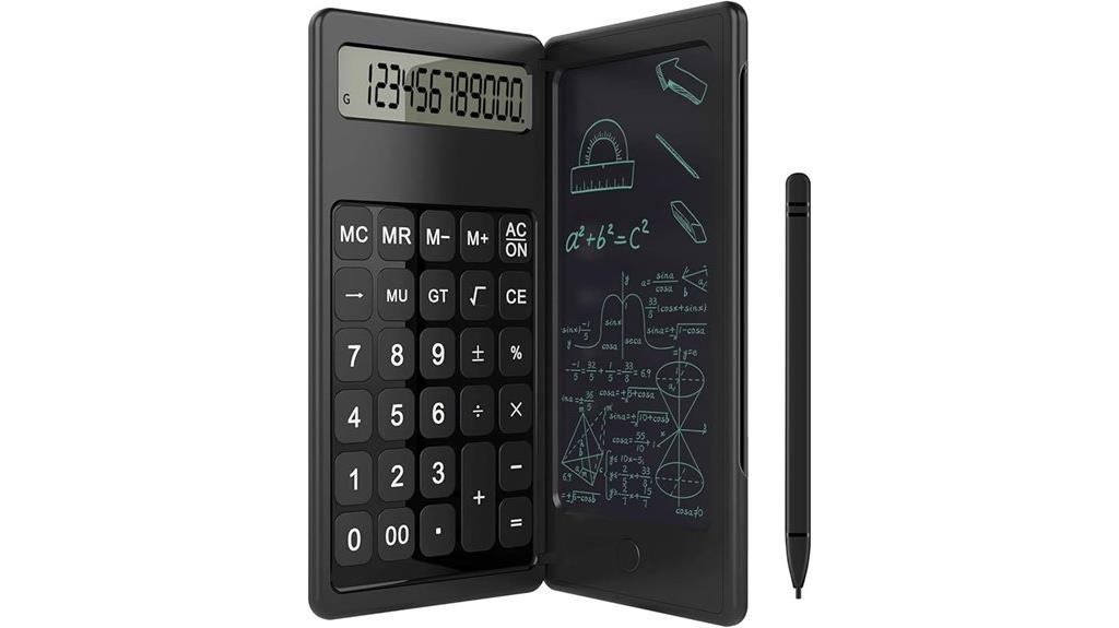 kids writing tablet calculator