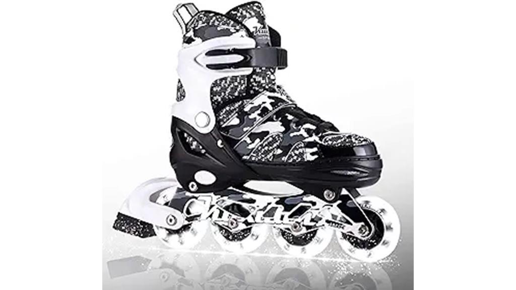 light up adjustable inline skates