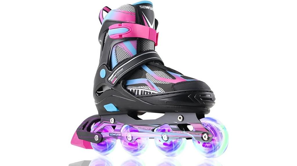 light up adjustable inline skates