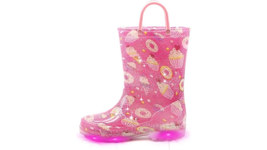 light up rain boots