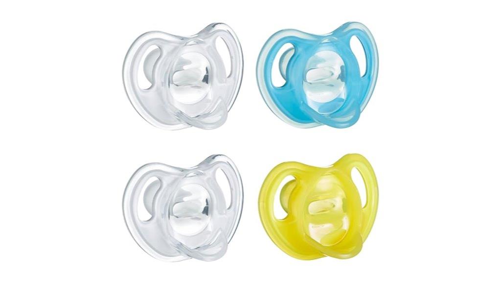 lightweight silicone pacifier set
