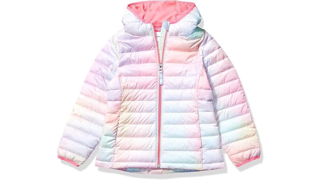 lightweight water resistant puffer jacket