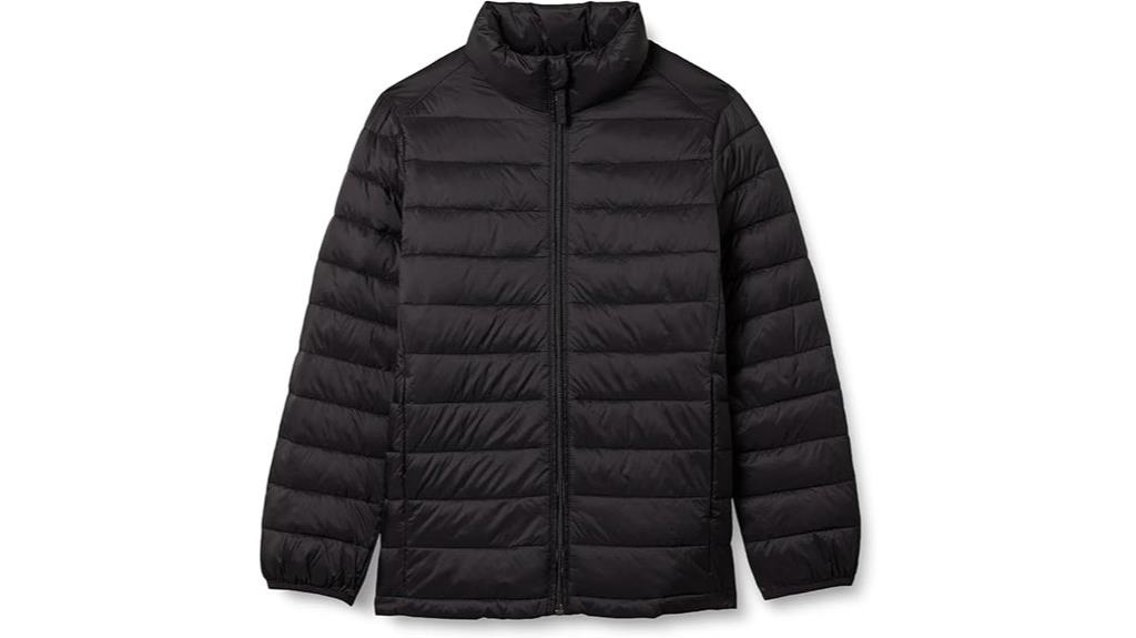 lightweight water resistant puffer jacket