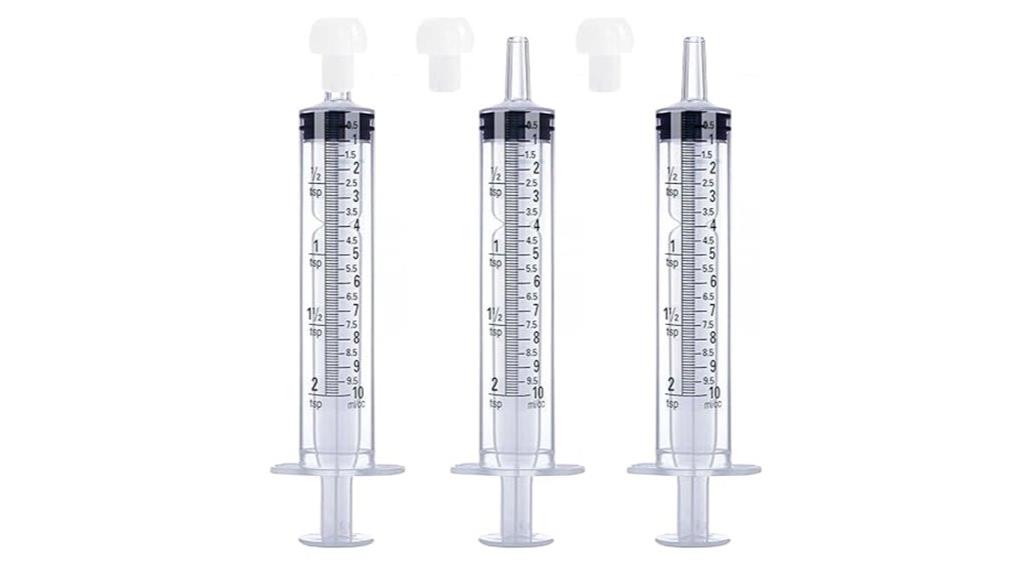 liquid measurement syringe pack