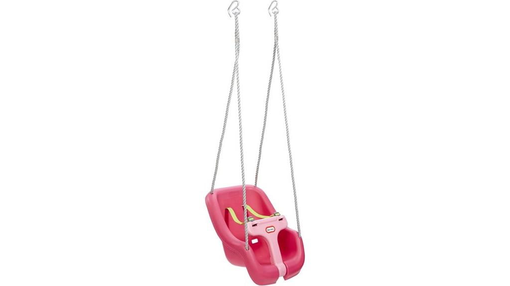 magenta secure swing set