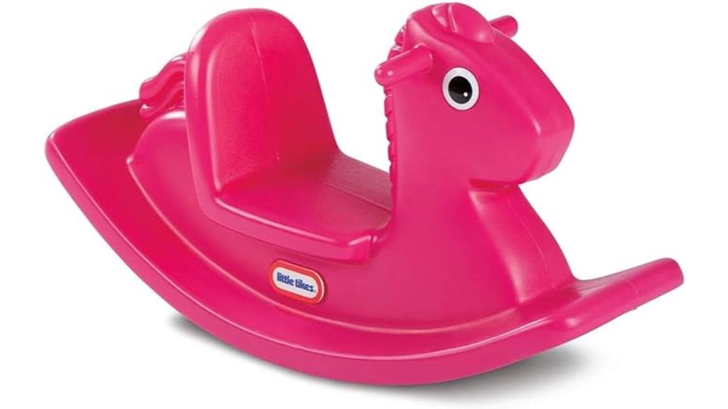 magenta small rocking horse